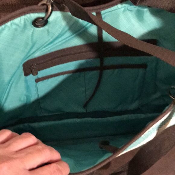 NWT Thirty-one Canvas Crew Tote - Picture 2 of 3